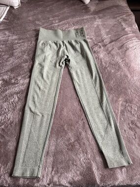 Seamless High-Waist Leggings in Green